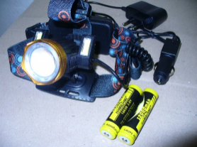 Фонарь налобный аккумуляторный HL-170 3 CREE LED+zoom /1/