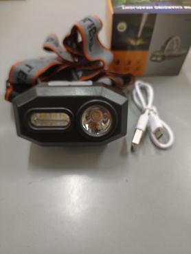 Фонарь налобный аккум. SQ-811, Р30+SMD, USB /1/
